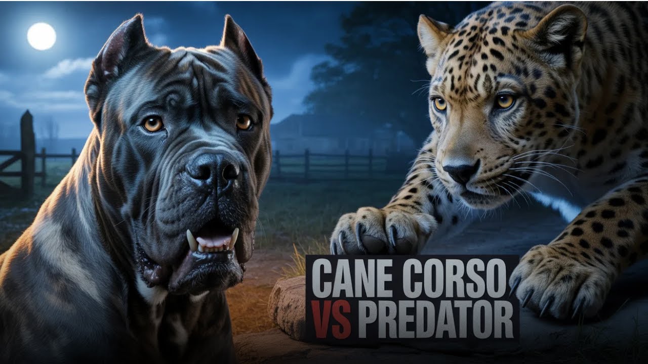Cane Corso VS Giant Leopard The Confrontation That Revealed the Limits of Instinct!