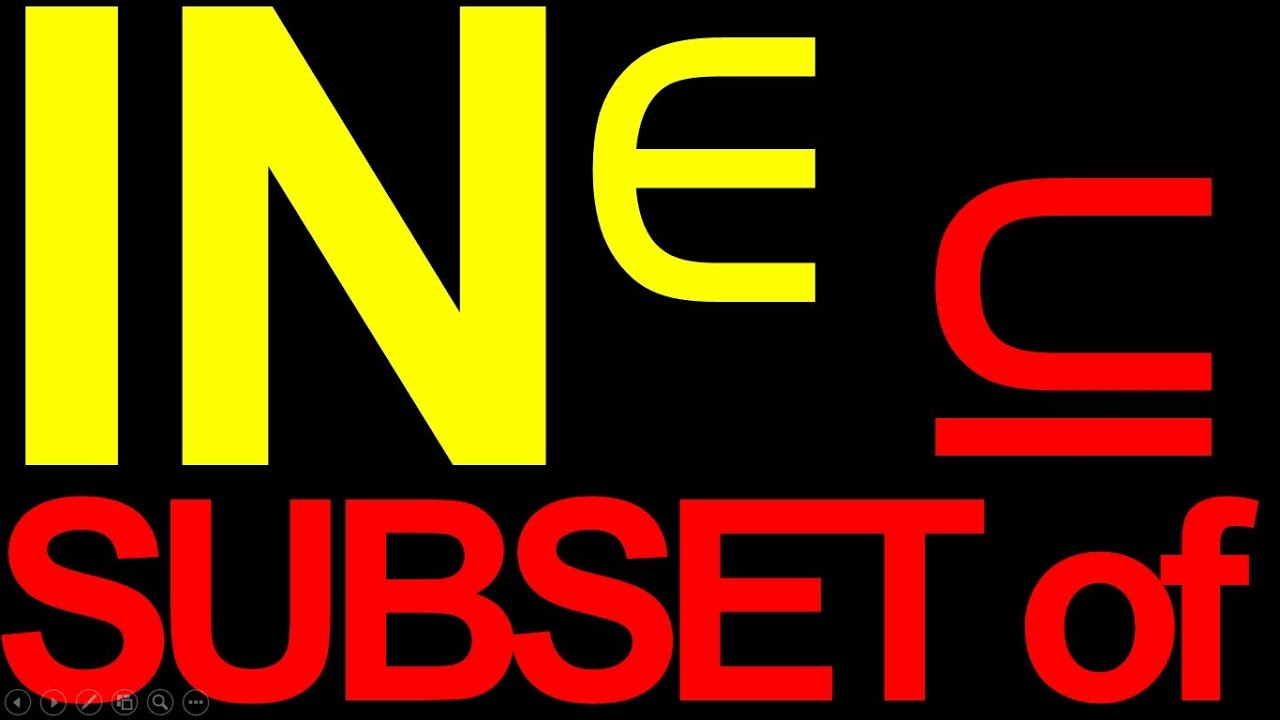 In and Subset of [6/12 on Sets and Functions]