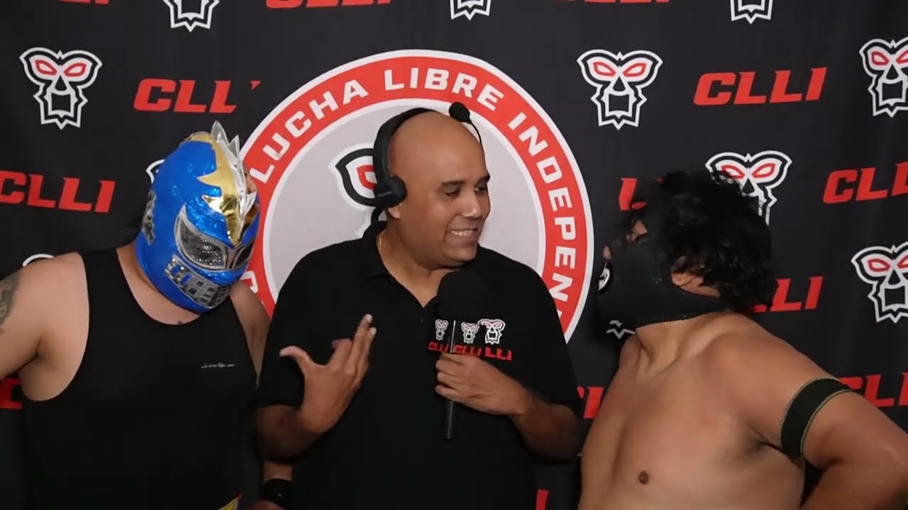 ENTREVISTA A ESPECTRITO JR Y FURIA ROJA JR NUEVO TALENTO DESDE ARENA COLISEO VERACRUZANO PARA CLLI
