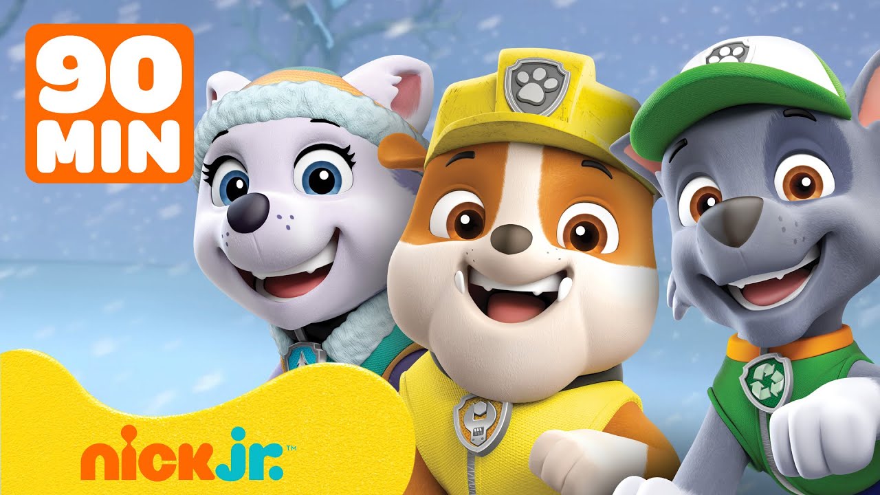 Paw Patrol | Rubble y Rocky de PAW Patrol Rescatan a Daring Danny + ¡MÁS | 90 Minutos | Nick Jr.