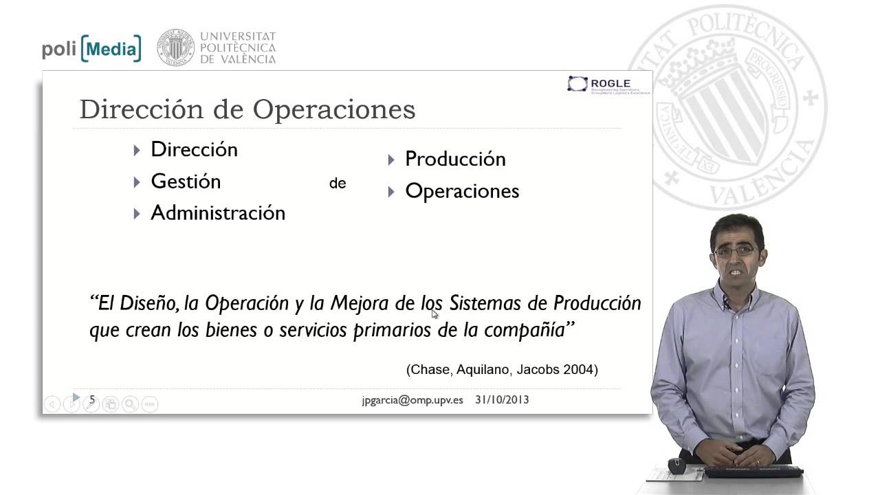Introducción a la Dirección de Operaciones | 23/111 | UPV