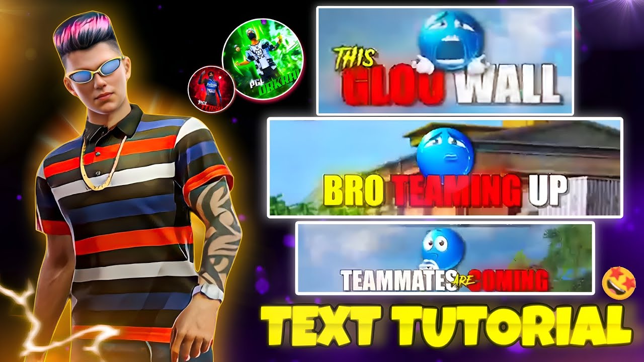 Glow Text Tutorial Like@Dark_era_7🔥  Free Fire White And Red Text Editing Tutorial 😈 YFYT 