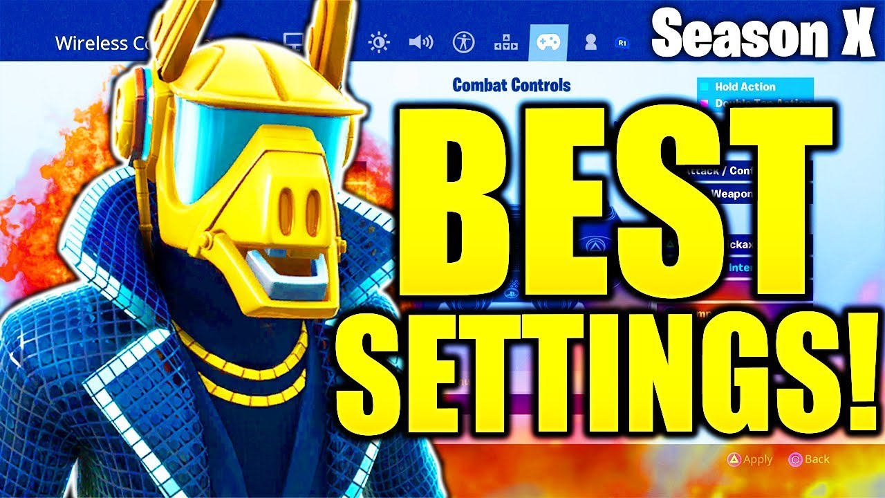 BEST FORTNITE CONSOLE SETTINGS SEASON 10 - PS4/XBOX SEASON X BEST SETTINGS/SENSITIVITY!