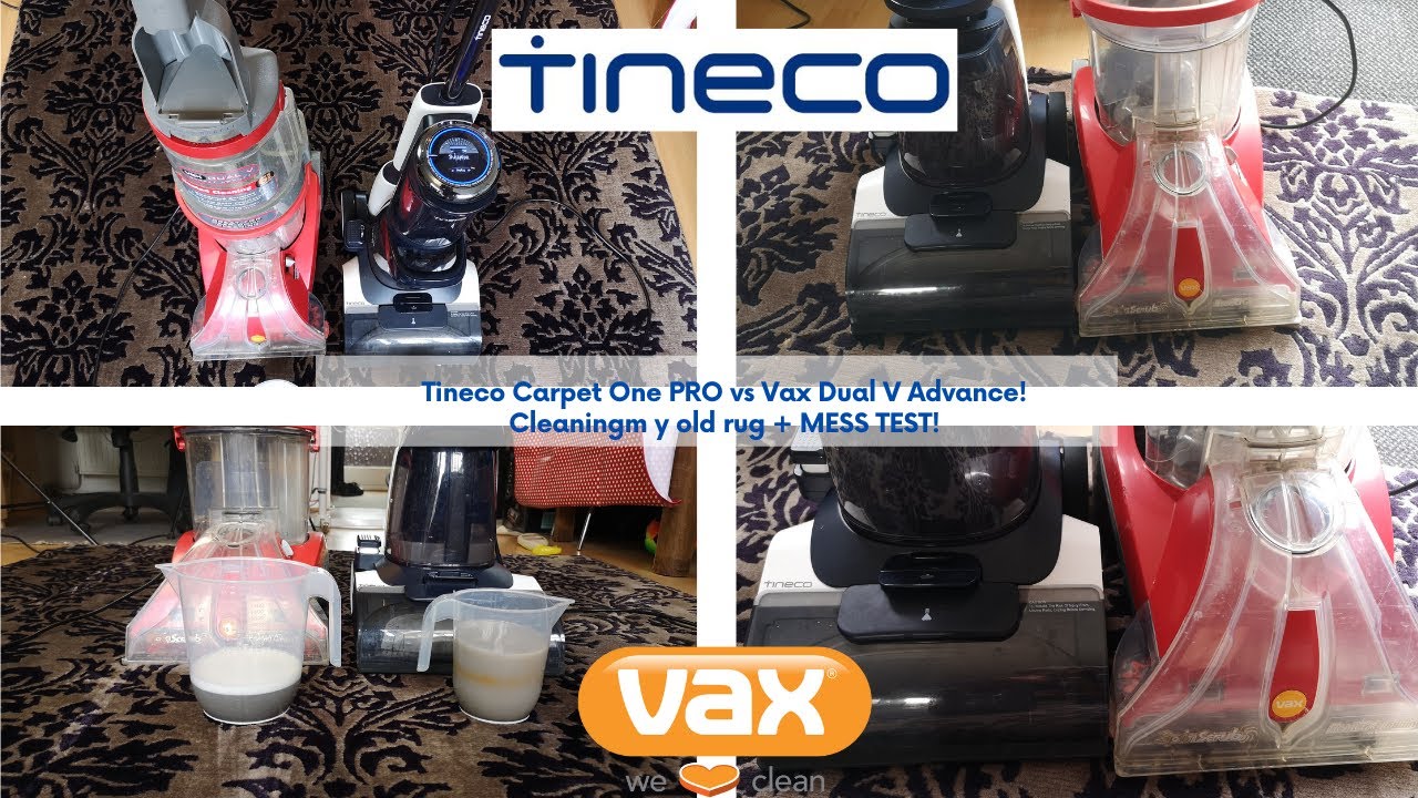 Tineco Carpet One Pro VS Vax Dual V Advance - Cleaning my old rug & MESS TEST!