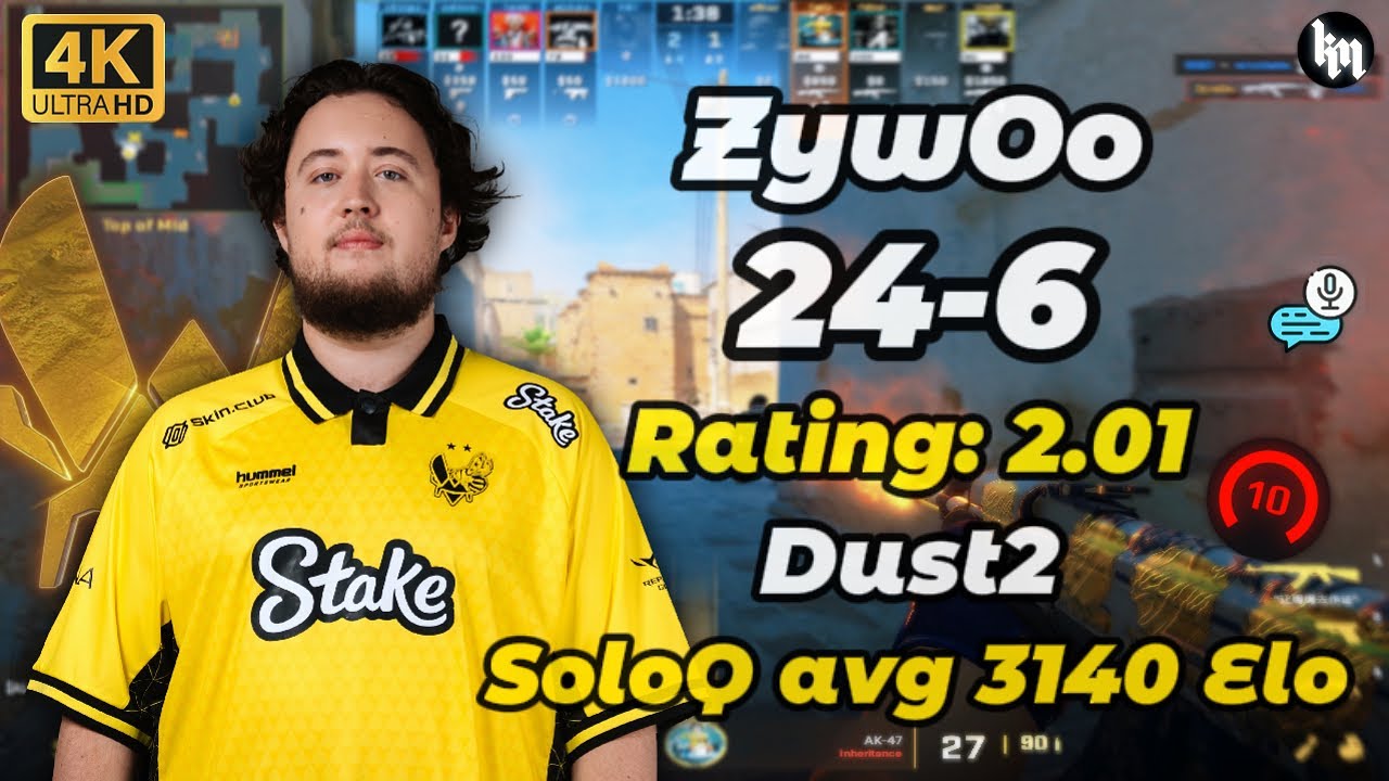 ZywOo (24-6) SoloQ + VOICE COMMS (Dust2) |  | Nov 24, 2025 #cs2 #zywoo