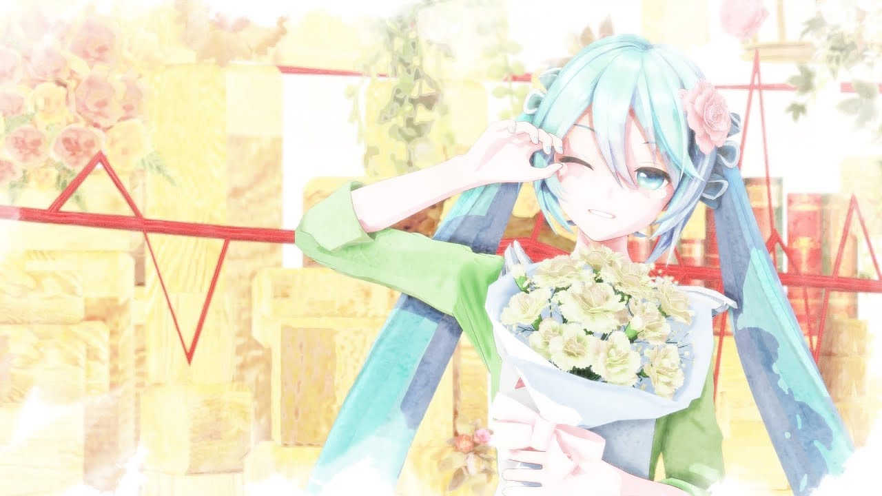 【MMD】Milk Crown on Sonnetica / ミルククラウン・オン・ソーネチカ 【YYB初音ミク Rabbit Cafe】