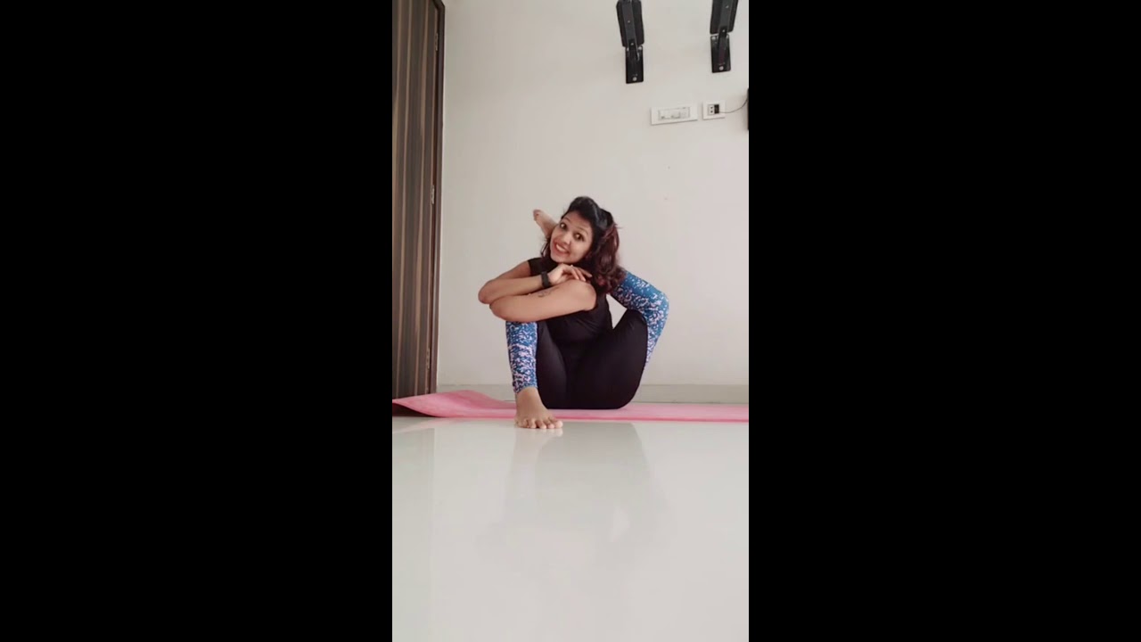 Leg behind head pose