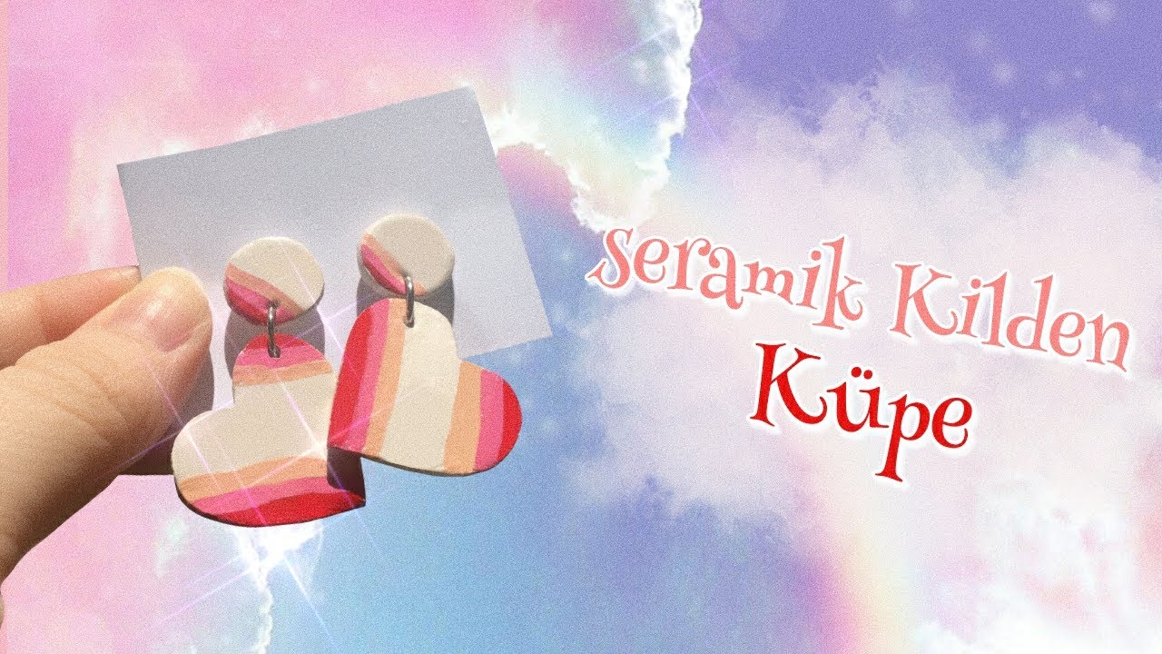 DIY💖 Kilden Küpe Yapımı ⭐┊DIY💖 Clay Earrings 🌟