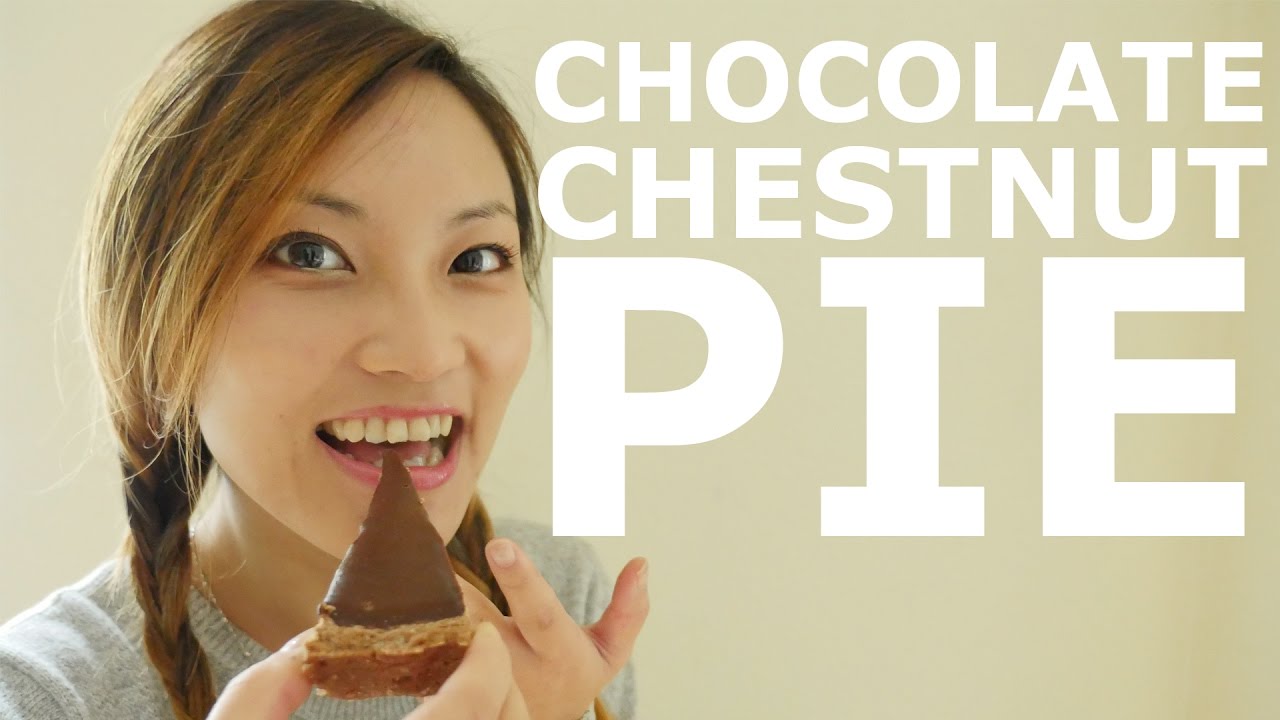 Chocolate chestnut tart winter dessert recipe 巧克力毛栗子派