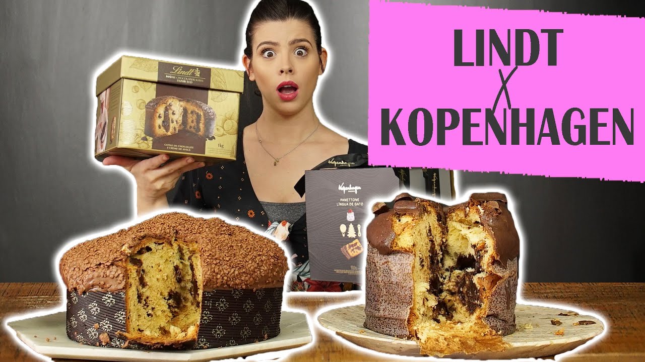 EXPERIMENTANDO CHOCOTONES PREMIUM: LINDT vs KOPENHAGEN - quem vence? | TPM por Ju Ferraz