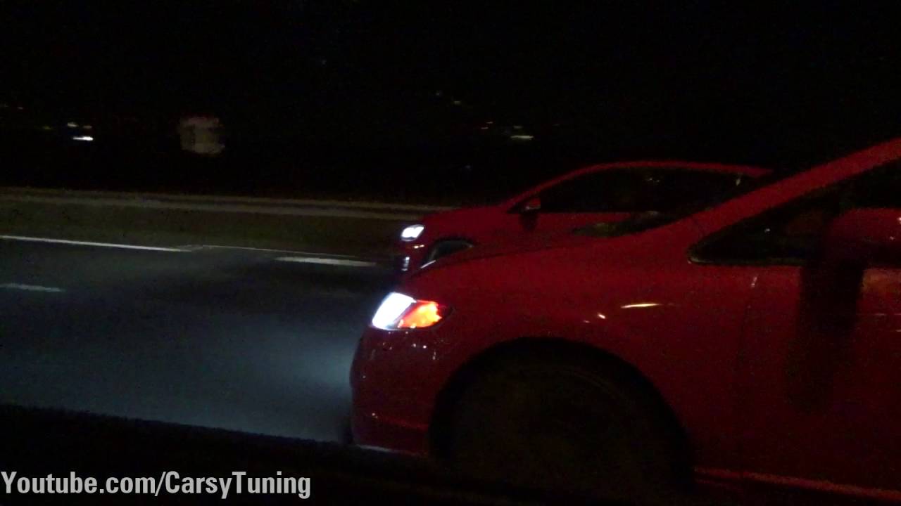 Honda Civic SI Supercharged vs VW Golf MK7 GTI IS38 from Golf Mk7 R