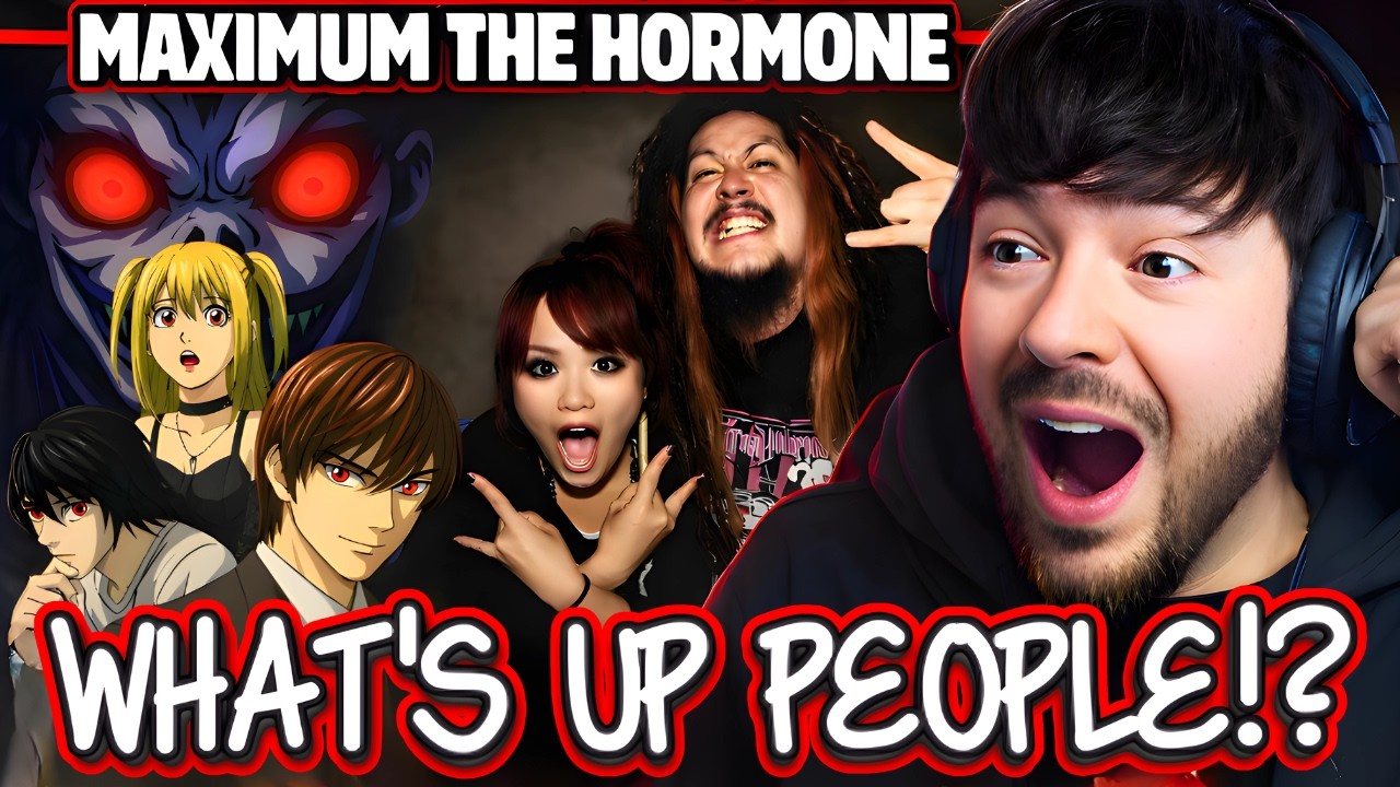 METAL FAN Reacts to MAXIMUM THE HORMONE – What's Up People!? (Death Note OP2) | FIRST TIME REACTION