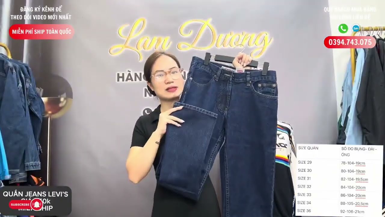 [2/12] QUẦN ÁO JEANS LEVI’S HÀNG THÁI LAN MỚI 100% | MIỄN SHIP | 0394.743.075 | 