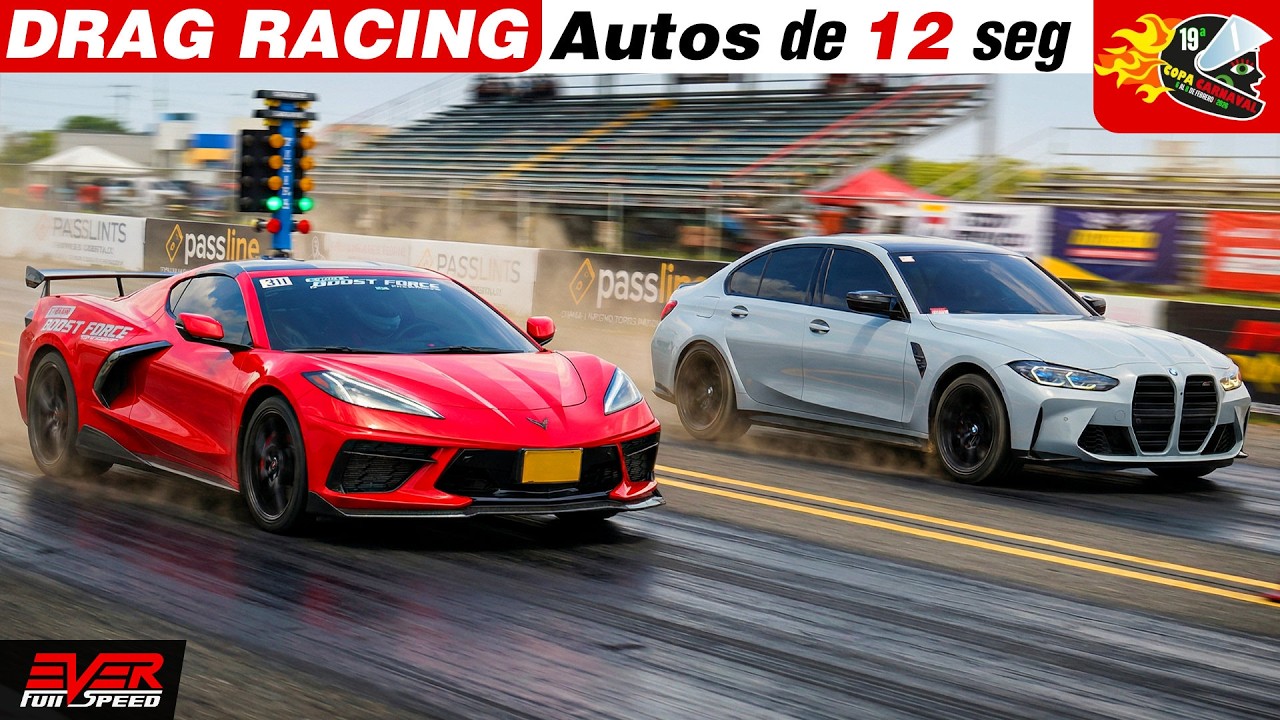 CARRERAS de AUTOS 12s 🔥 Corvette 🆚️ BMW 🆚️ Mercedes 🆚️ Audi 🆚️ Honda 🔥 Copa Carnaval 2026