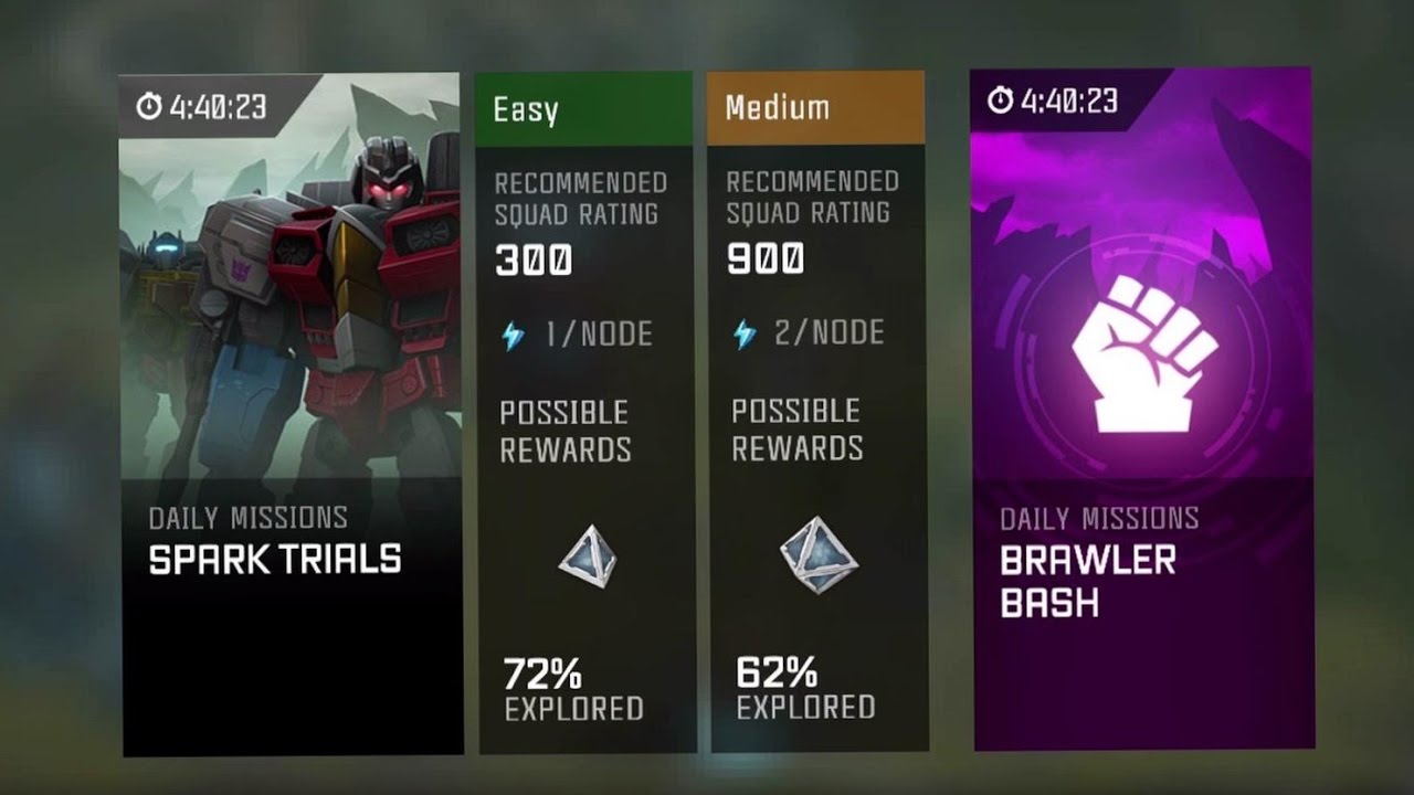 New Spark Trial Missions! Upcoming Sub Giveaway! - Transformers: Forged to Fight