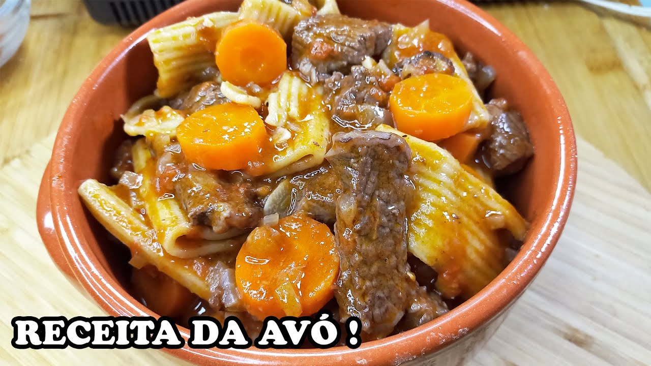 Massa Guisada da Avó com Carne — Receita Tradicional e Cheia de Sabor