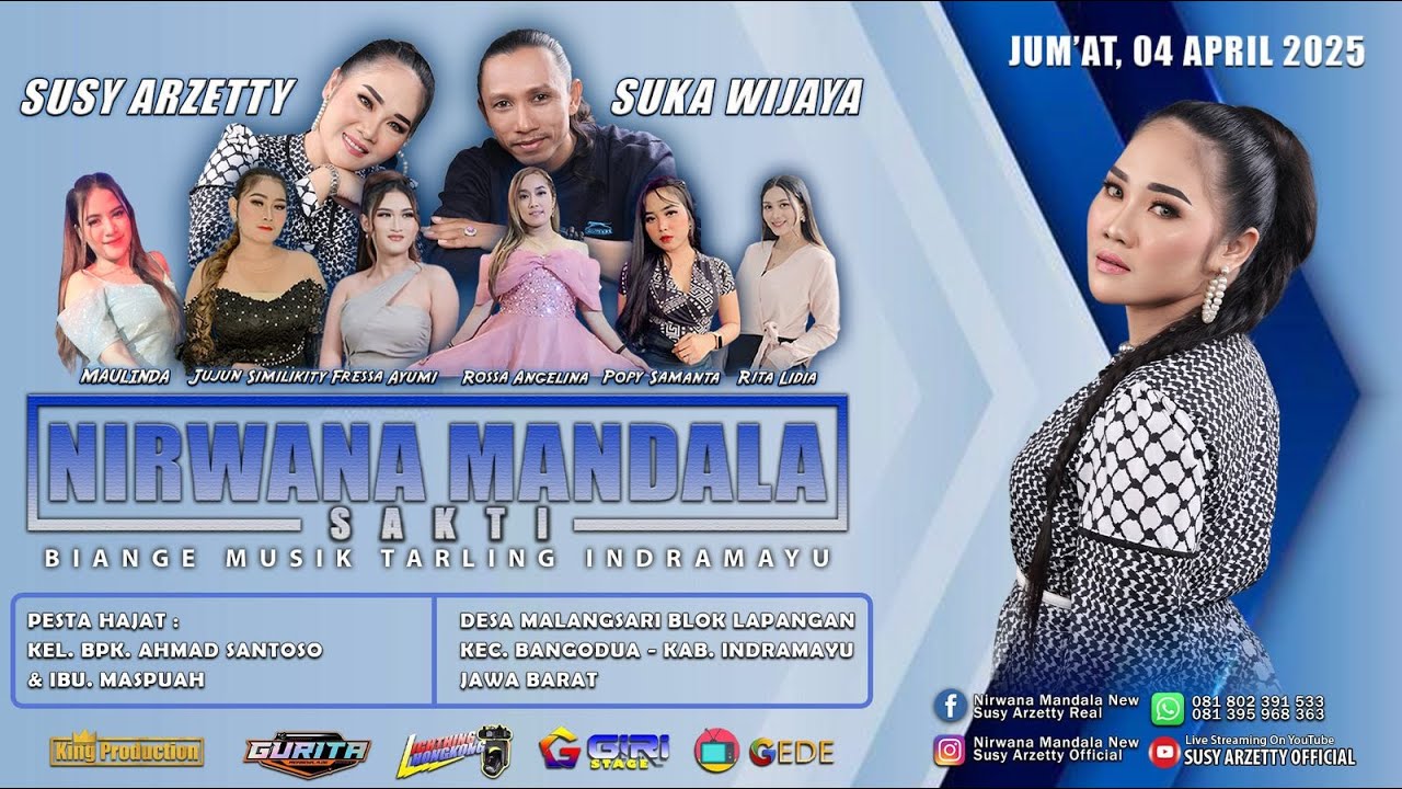 LIVE NIRWANA MANDALA SAKTI SUSY ARZETTY | JUM'AT, 04 APRIL 2025 | MALANGSARI - BANGODUA - INDRAMAYU