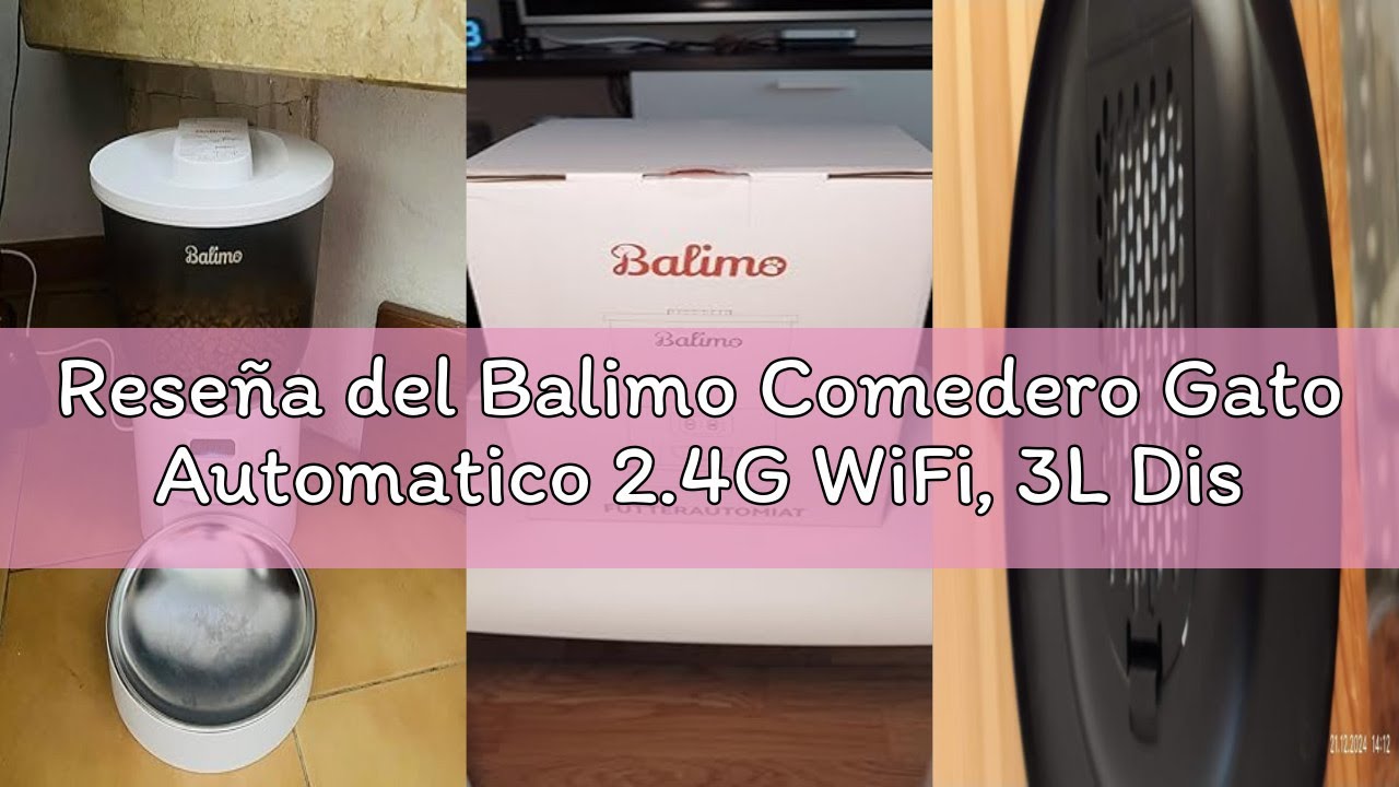 Reseña del Balimo Comedero Gato Automatico 2.4G WiFi, 3L Dispensador Comida Gatos y Perros con Contr