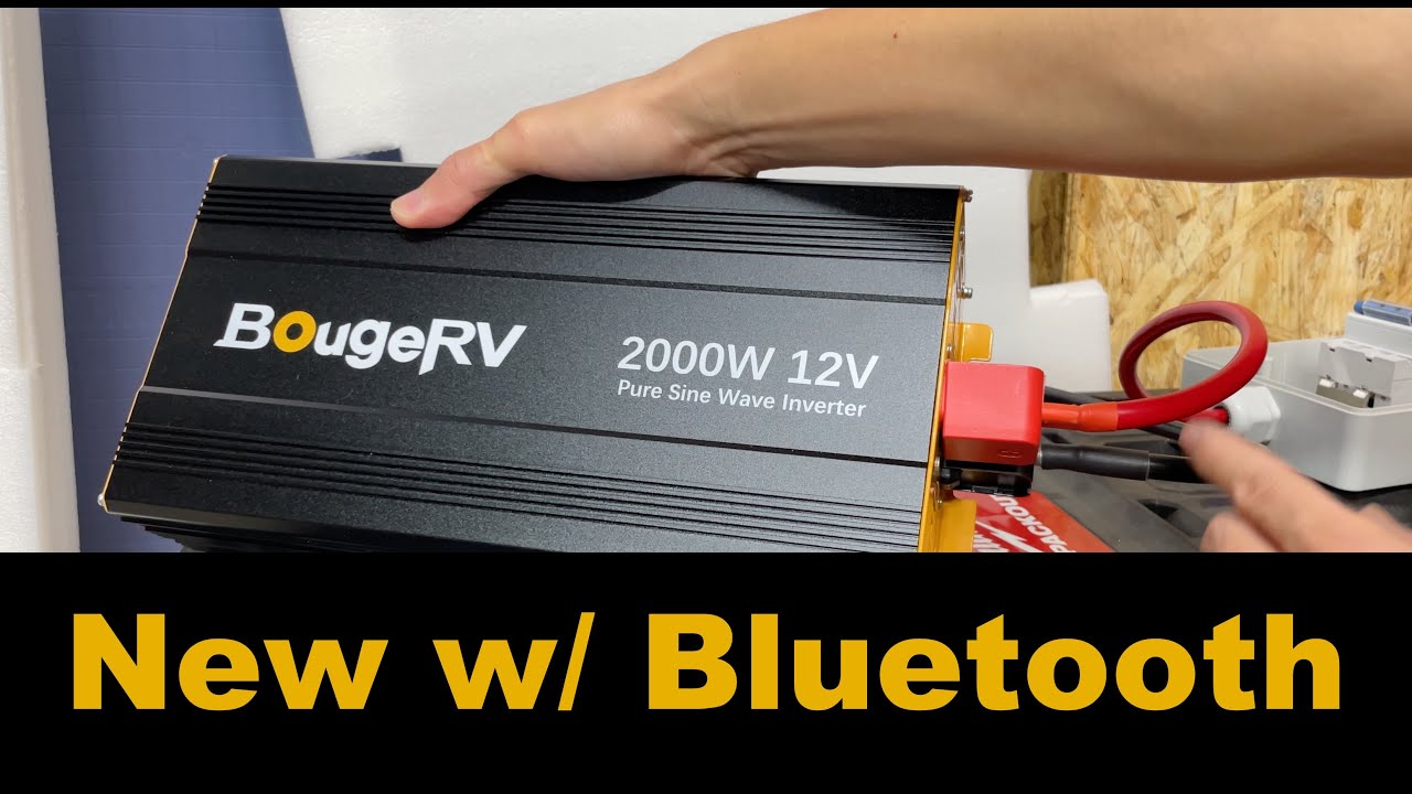 BougeRV 2000W 12V Pure Sine Wave Inverter with Bluetooth | BV122000