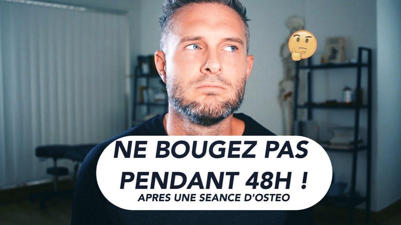 QUE FAIRE APRES UNE SEANCE D'OSTEO ?!