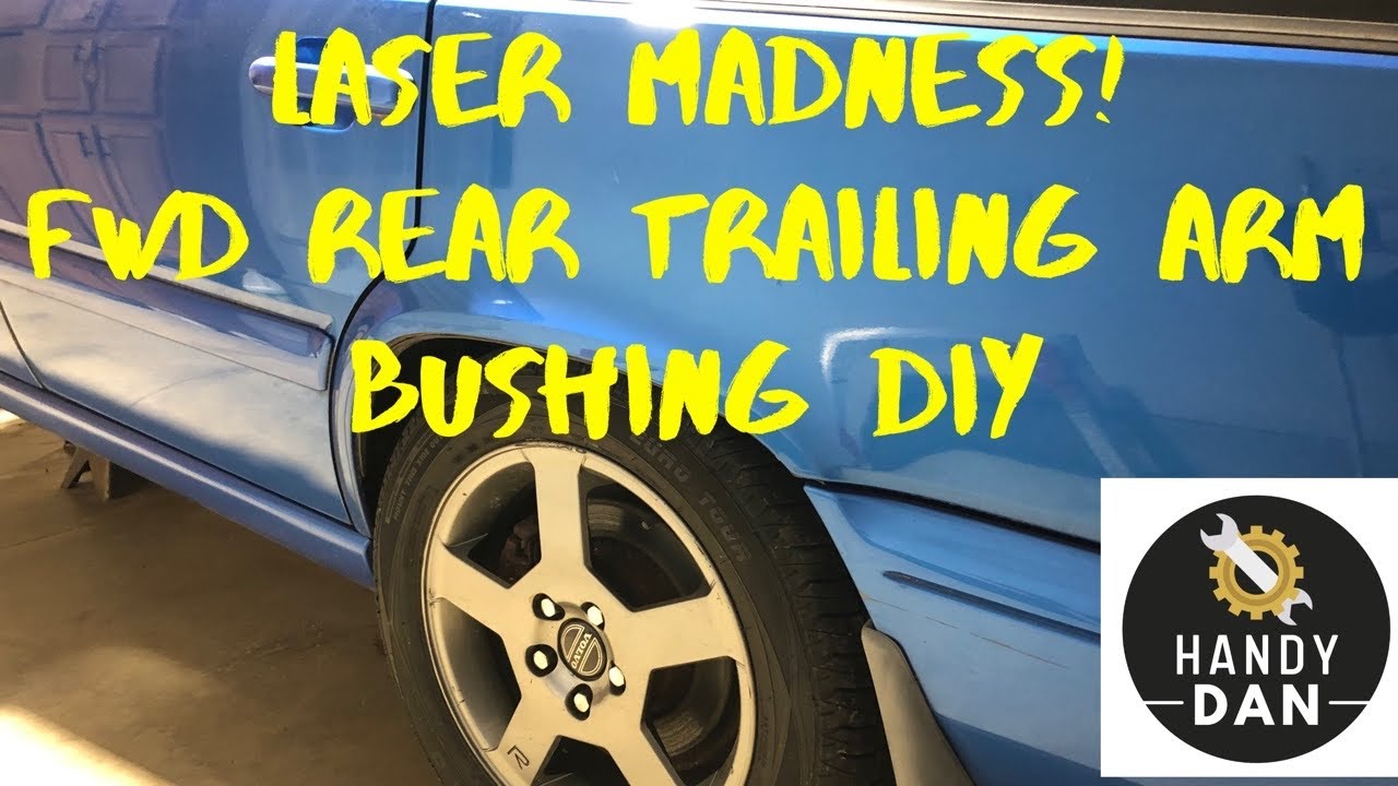 Laser Madness Continues! FWD rear training arm bushing replacement DIY on the 2000 Volvo V70r.