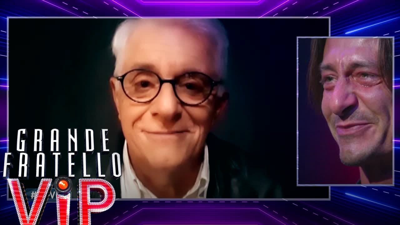 Grande Fratello Vip - Il videomessaggio del papà di Francesco Oppini