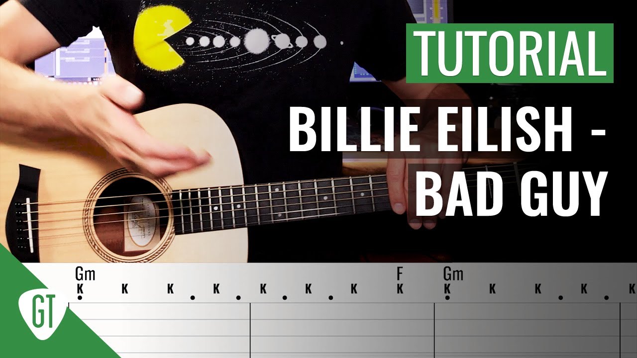 Billie Eilish - Bad Guy | Gitarren Tutorial Deutsch
