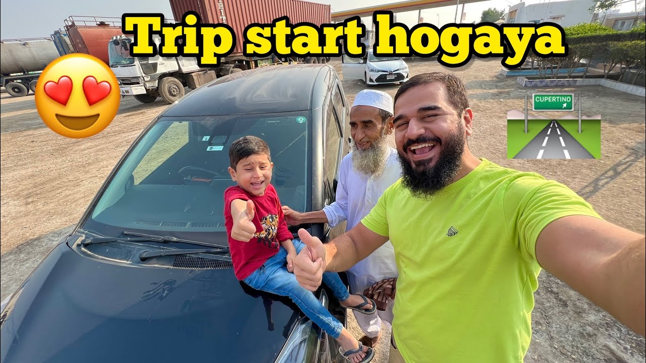 Family ke sath road trip start hogaya 😍🛣️🛻 Day 1