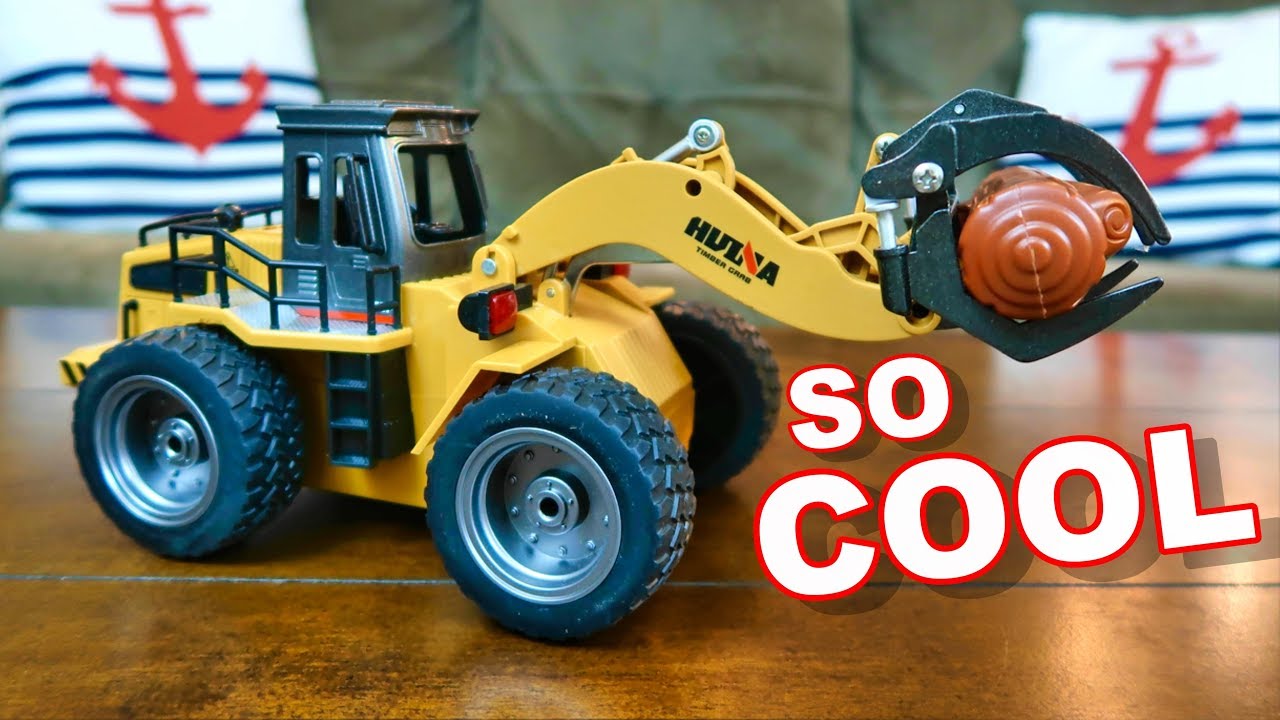 $35 FUN RC Log Grab - Construction Log Grabber Huina 1590 Scale Construction - TheRcSaylors