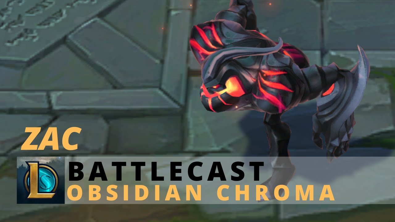 Battlecast Zac Obsidian Chroma - League Of Legends