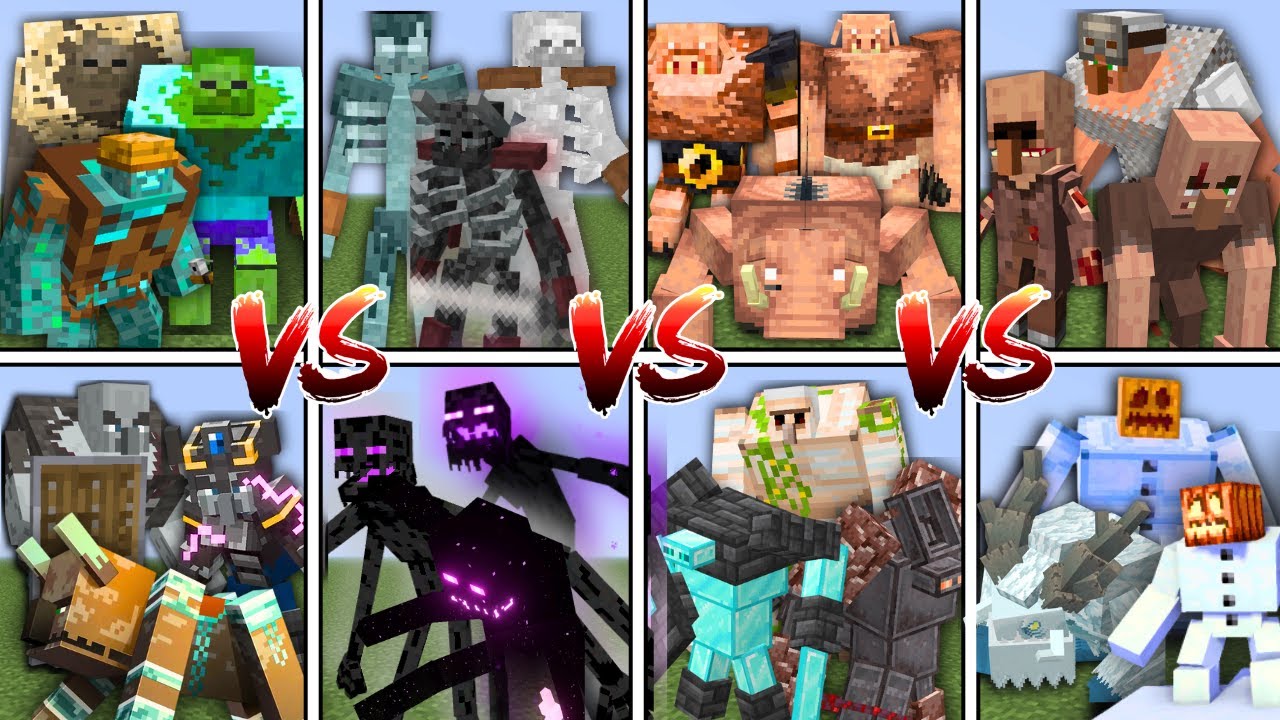 Турнир «Моб-мутант против моба-мутанта» в Minecraft Mob Battle