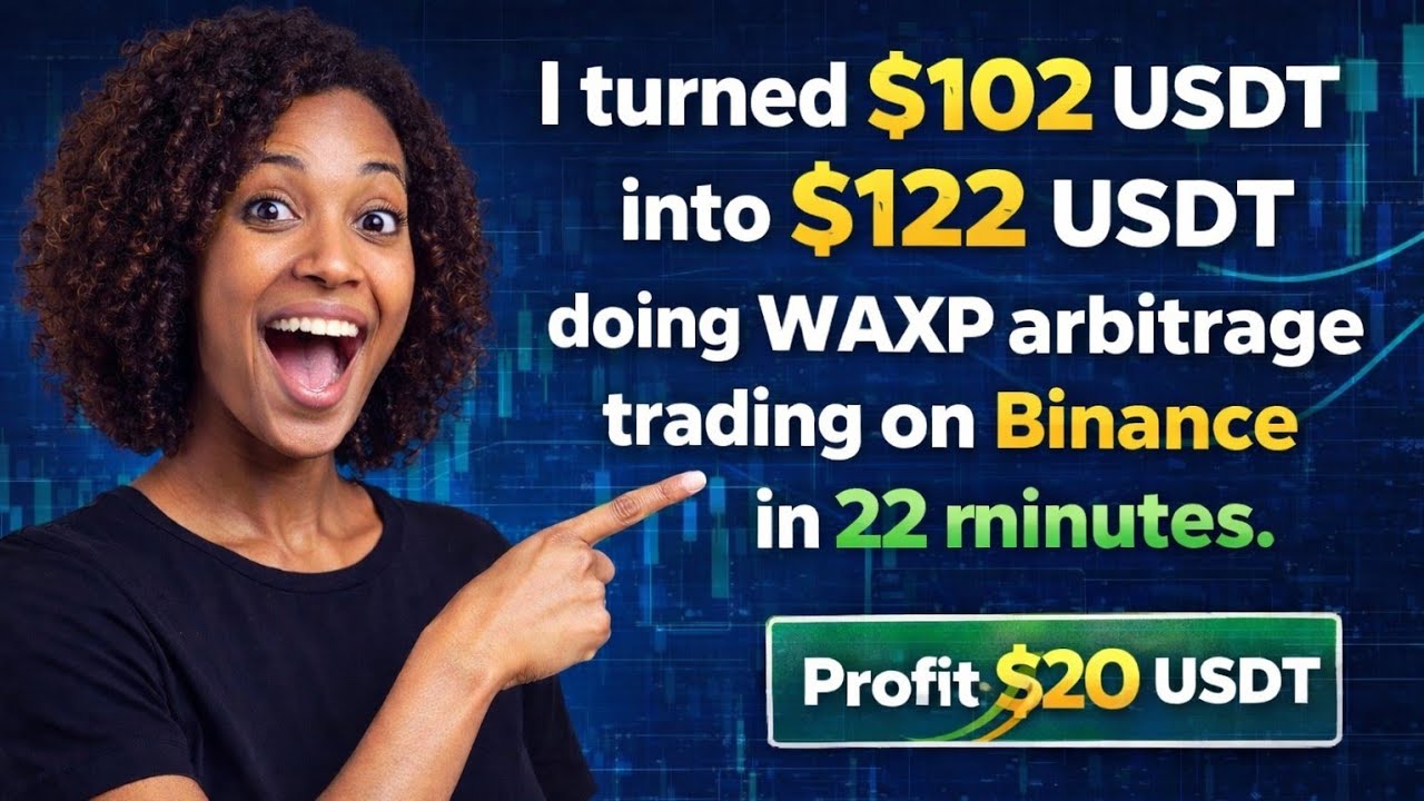 WAXP Arbitrage on Binance from 102 to 122 Live Proof Step by Step!