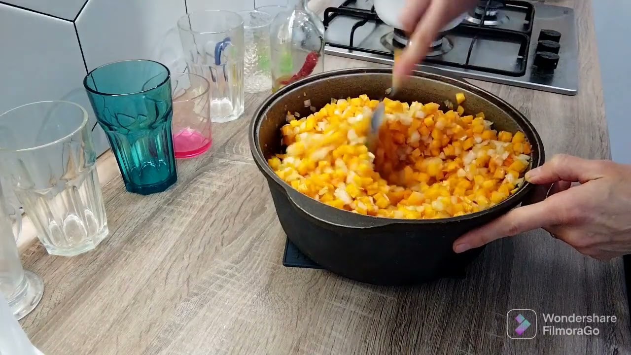 Ханум с тыквой. простое блюдо с тыквой