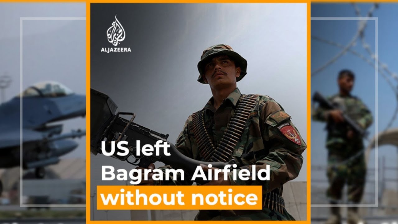 US left Bagram Airfield without telling new commander: Afghan officials | Aj #shorts