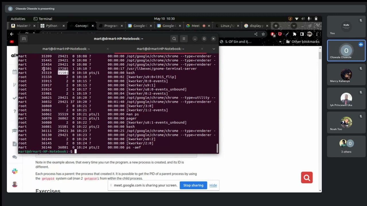 PLD - Everything you need to code your own shell - PID, PPID