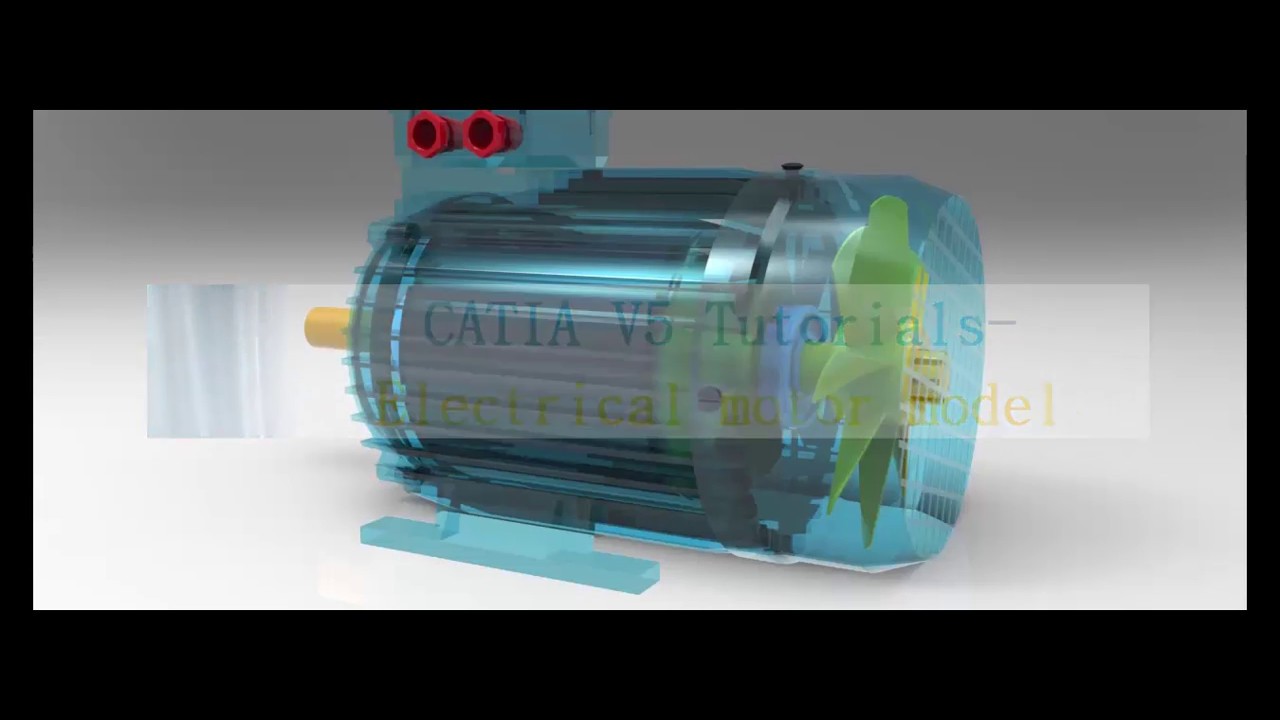 Modeling an electrical  motor body in CATIA V5