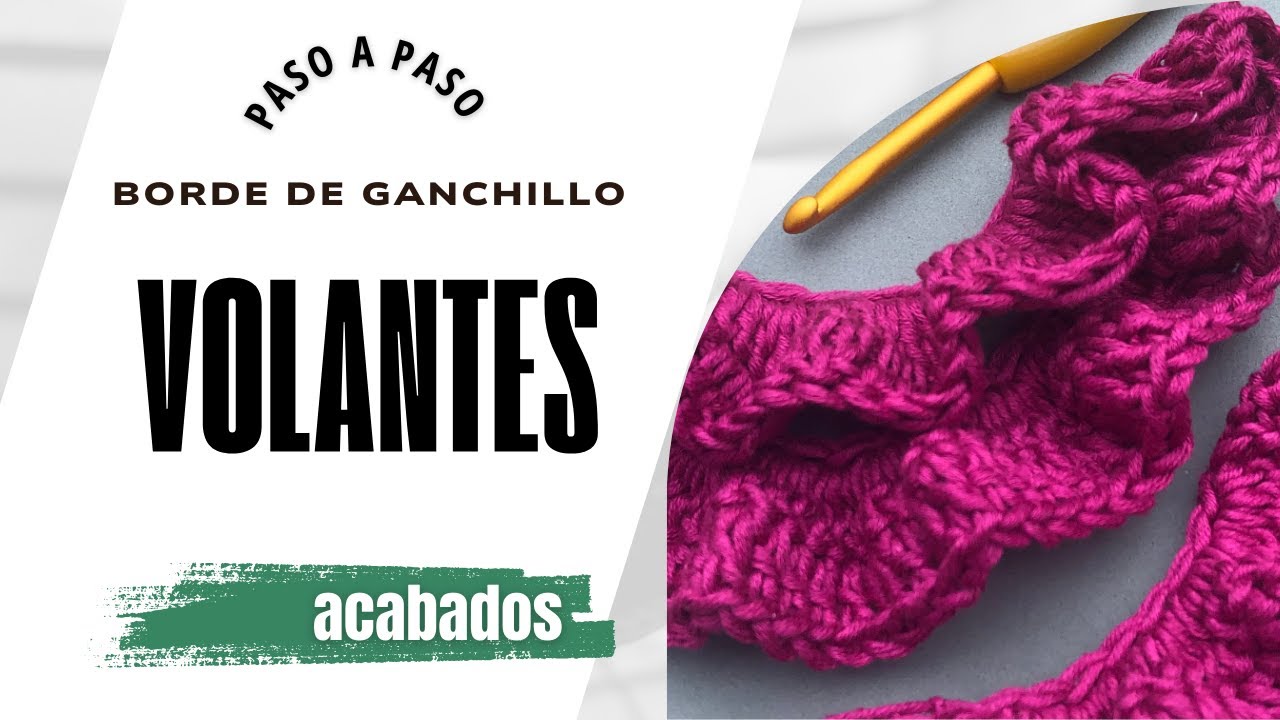 Aprende a tejer un borde de volantes con este sencillo paso a paso | Ruffles Crochet