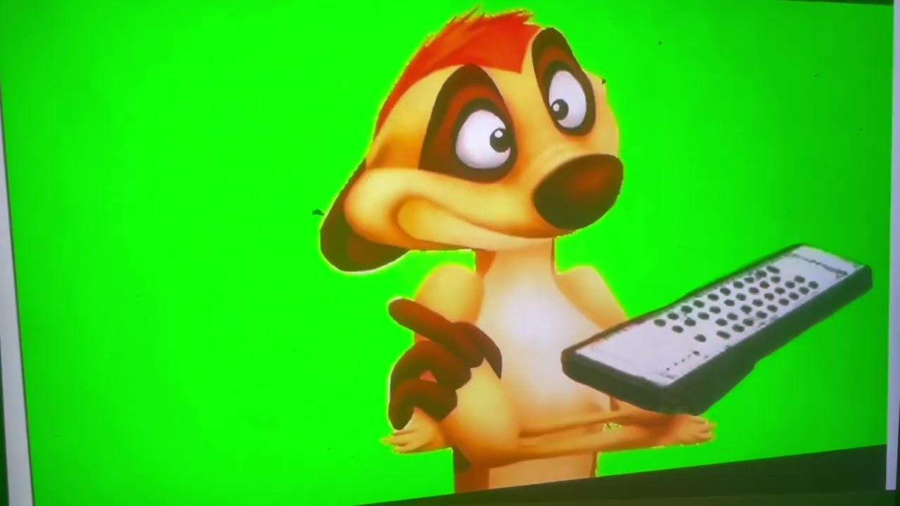 Timon and Pumbaa at the Cinema Green Screen (Remastered)