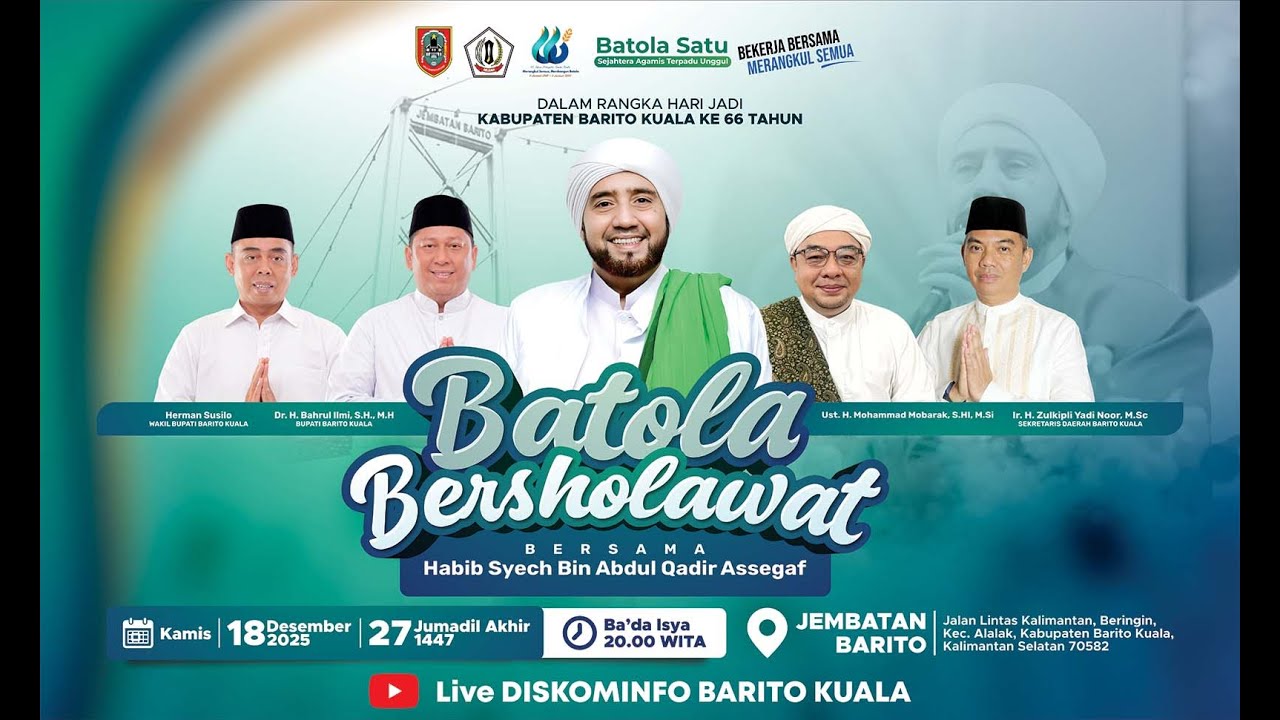 BATOLA BERSHOLAWAT BERSAMA HABIB SYECH BIN ABDUL QADIR ASSEGAF