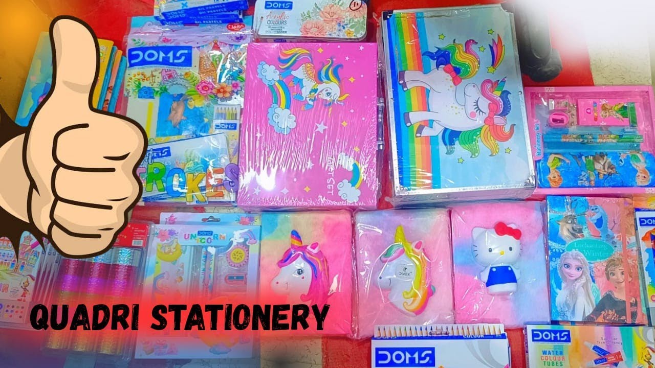 DOMES KE BADE PAINTS KITS AUR COLOURS DAIRY#QUADRI STATIONERY KALAPATHER HYD