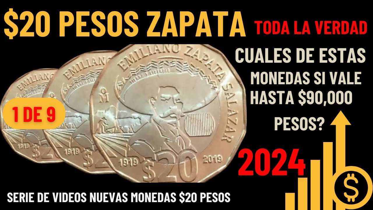 Todo sobre la moneda $20 pesos Zapata. Cual si vale hasta $90,000 puede pasar por tus manos #viral