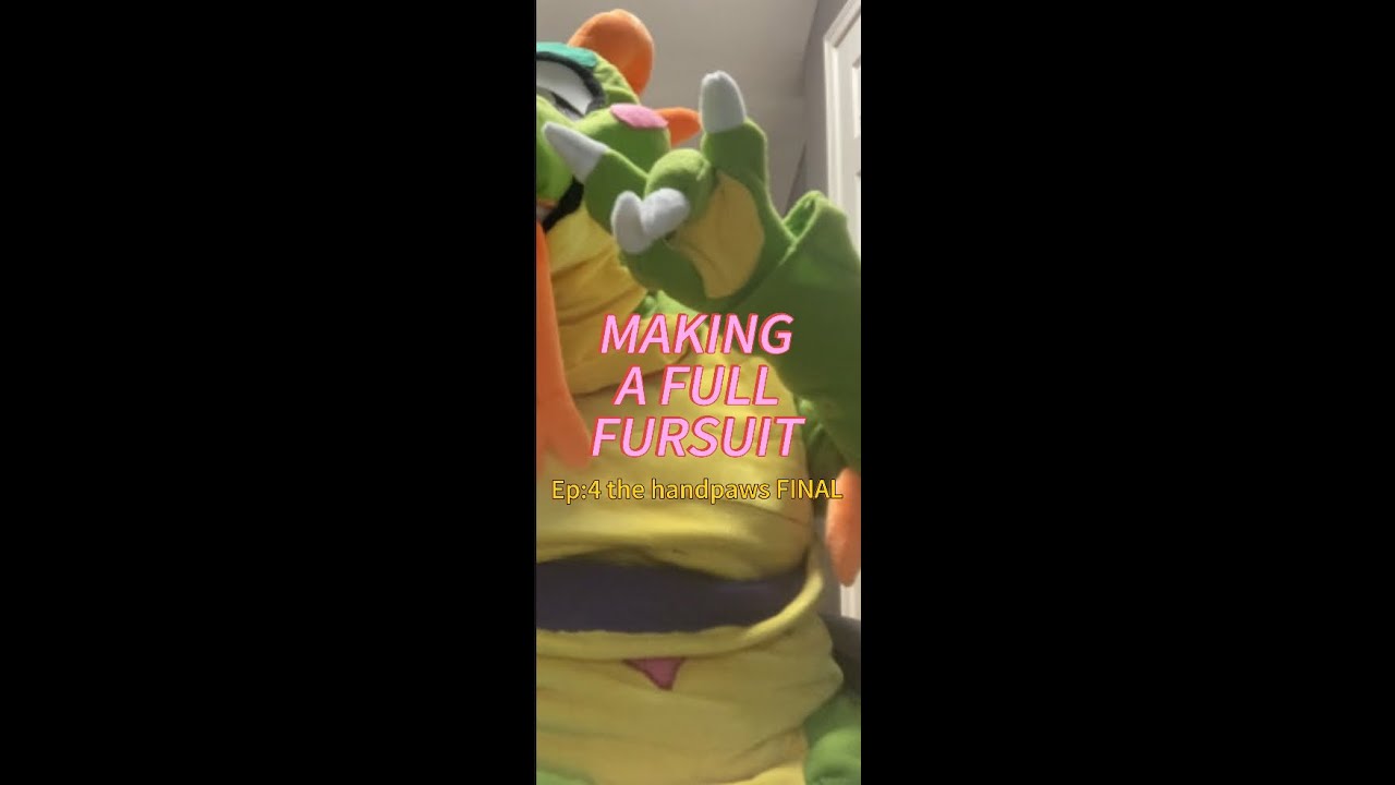 MAKING A FULLFURSUIT ep 4 the handpaws plus the reveal