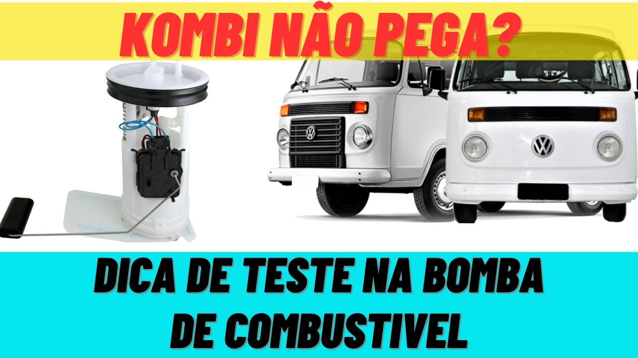 KOMBI NÃO PEGA Dica de Testes Bomba de Combustivel da kombi a ar ou a agua