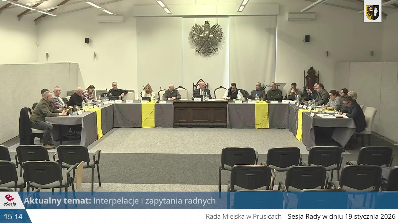 32 Sesja Rady Miejskiej w Prusicach z dnia 19.01.2026 r.