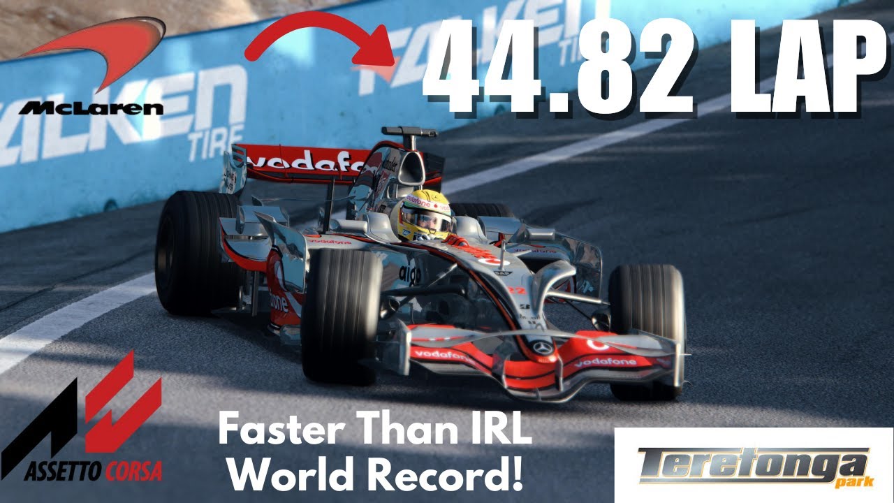 44.82 Second lap of Teretonga NZ (Assetto Corsa 2008 McLaren F1 Mod)