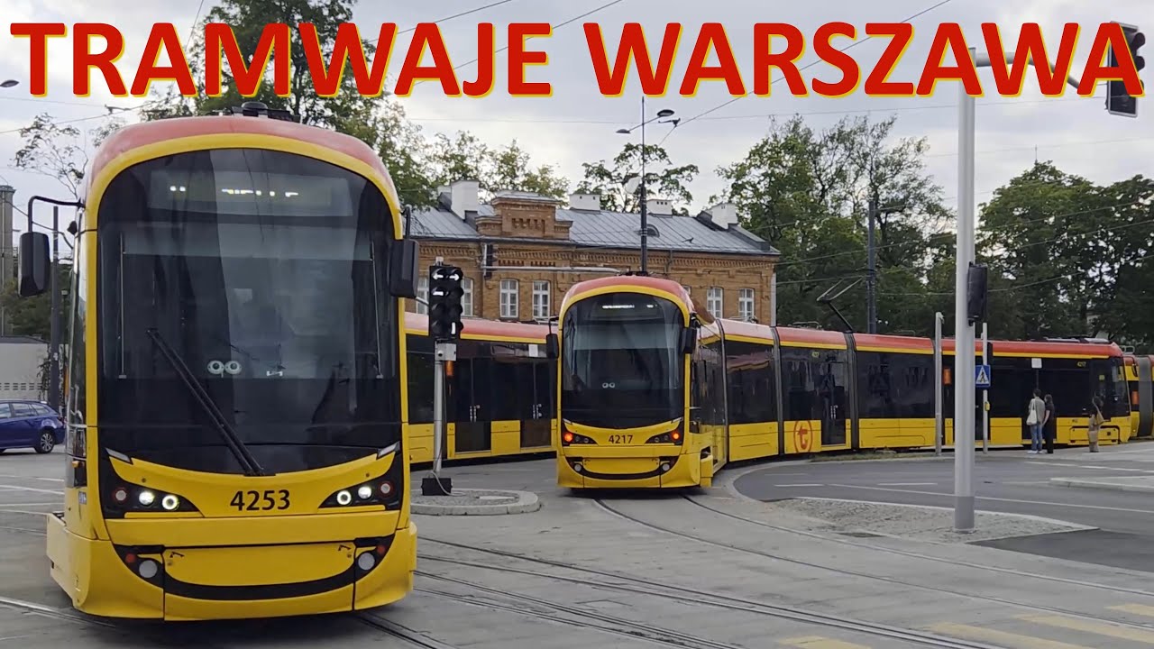 Tramwaje Warszawskie w 2025 roku. Nowe trasy./Trams in Warsaw (Poland) in 2025.