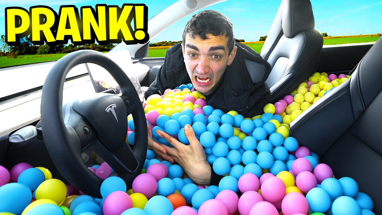 10.000 LEGEBOLDE I TESLA PRANK PÅ RONNIE!