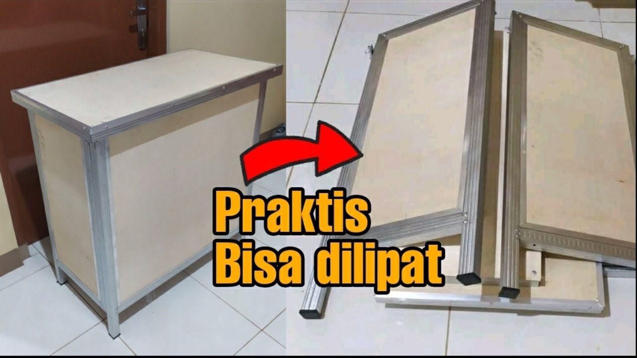 Cara membuat Booth Portable atau Meja Lipat dari Hollow Baja Ringan