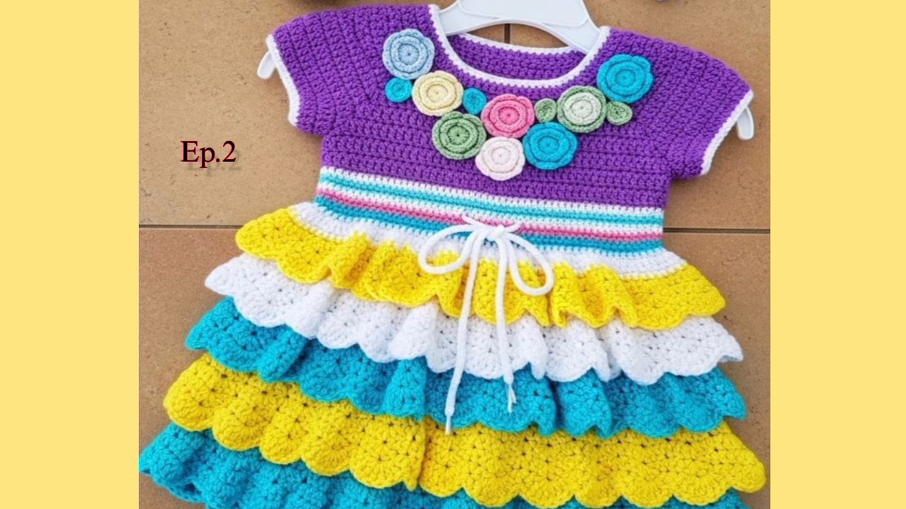 Crochet baby girl dress / crochet dress for baby girl 