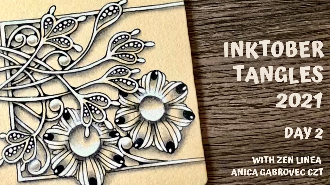 Inktober Tangles 2021 • Day 2 • Naaki